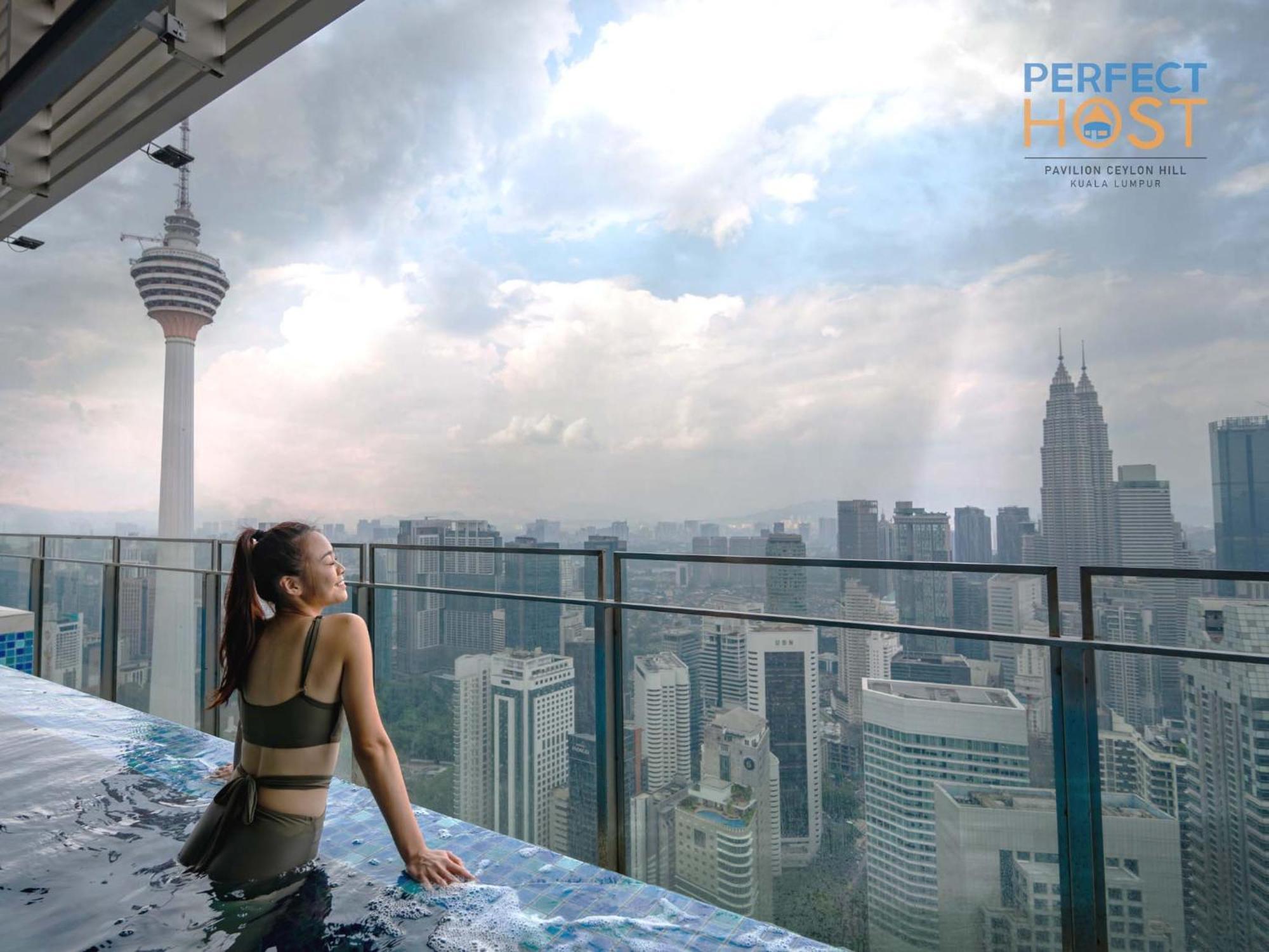 Pavilion Ceylon Hill Suites, Bukit Bintang By Perfect Host 吉隆坡 外观 照片 View from the Sky Pool